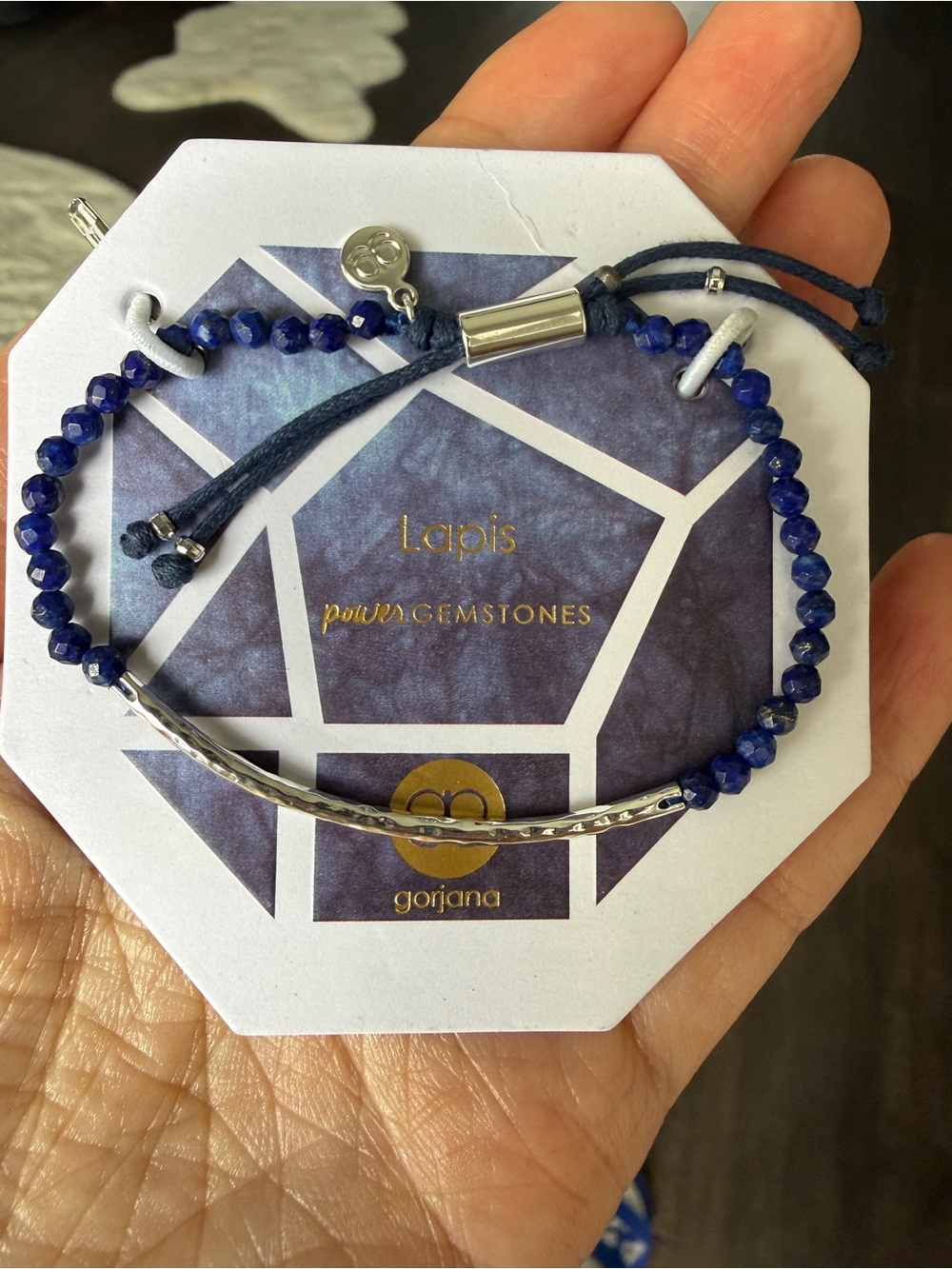 NWT - Gorjana Lapis Beaded Adjustable Bracelet - Blue